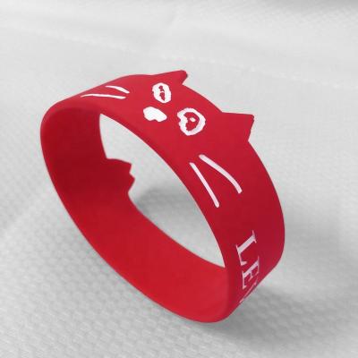 China Europe 2021 Custom Wristband Silicone, Custom Silicon Wristband Custom, Custom Silicone Wristband For Cats for sale