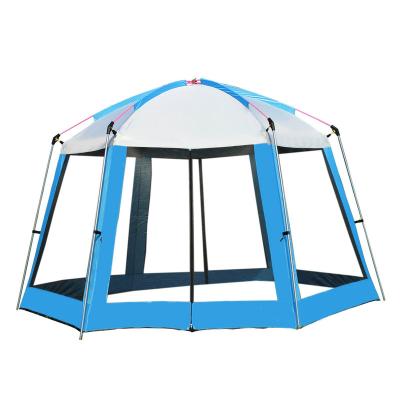 China Larger Than 3000mm 8-12 Person Large Screen Space Outdoor Tent Hexagonal House Tent Outdoor Anti-mosquito Tent for sale