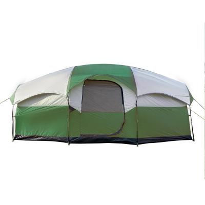 China Extended Type Tent Manufacturers Double Layer Glamping Tent 6-8 PersonCamping Luxury Tent for sale