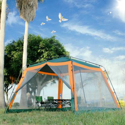 China Larger Than 3000mm Screen Index Sunshade 8 Person Rainproof Tent Waterproof Automatic House Tent for sale