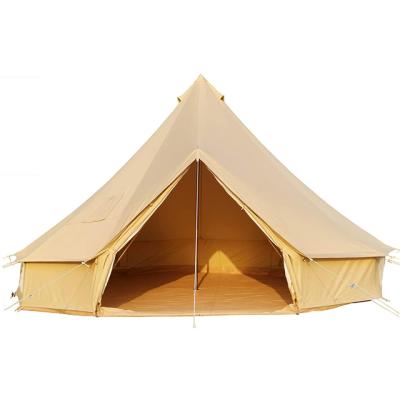 China Waterpoof 4 Season Cotton Canvas Tent 3m 4m 5m 6m Waterproof Bell Tent Factory Manufacturer for sale