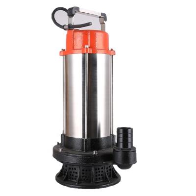 China Family Houses 1.5inch Outlet 1.1kw 1.5kw 2hp QDX Series Stainless Steel Shaft Appearance Outdoor Submerged Water Pumping With Float Switch for sale