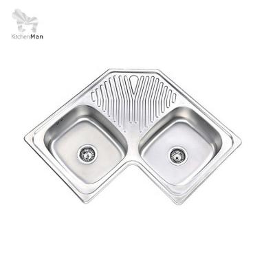 China Without Faucet Factory Wholesale Price Cheap Handmade Drainer Single Kitchen Sinks for sale