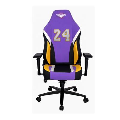 China Spin Relax Gaming Laker Kobe #24 Purple And Adult PC Racing Extended Leather Computer Silla Gamer Gaming Chair With Memory Foam for sale