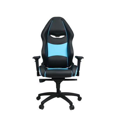 China OEM adjustable black blue style fashion leather gaming chair modern gamer (height) racing gaming chairs for games for sale