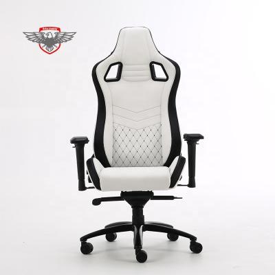 China Hot Selling White Back Adjustable Armchair (Height) High Adjustable Racing Gaming Seat for sale