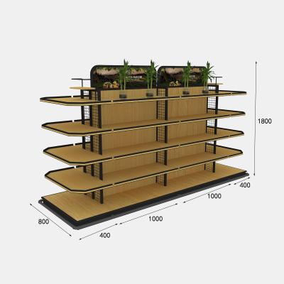 China Supermaket Wholesale Customized Wooden Wine Display Rack Wine Display Stand for sale