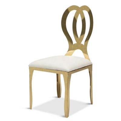 China Modern High Gloss Gold Event Chair No Arms for sale