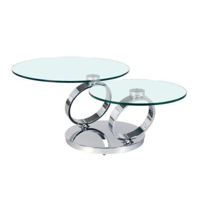 China Standard Size Modern Retail Use Stainless Steel Coffee Table for sale