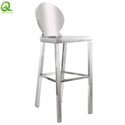 China High Modern Modern Stainless Steel Bar Stool Dining Chairs For Club Or Bar for sale