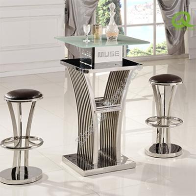 China Cheap Modern Xinqing Bar Table Modern Glass Bar Table Bar Table Sets for sale