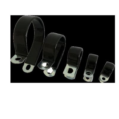 China Factory Direct Selling Stainless Steel R Shaped Bolted Clip PVC Coated for sale