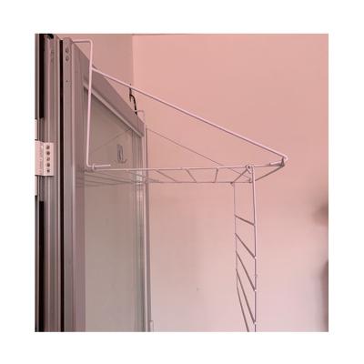 China Sustainable OEM Custom Design Finely Processed Black Metal Shelf Coat Hanger for sale