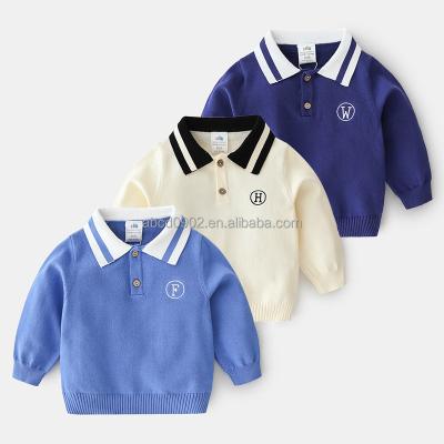 China 2-11years Anti-wrinkle baby boy cartoon casual kids warm children fat knit sweater uniform for sale