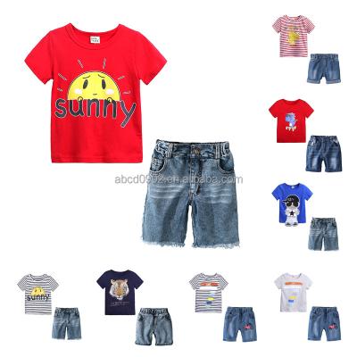 China Wholesale Two-Piece - Selling Design Children's Cartoon Casual Shorts - Casual Hot Sleeve Suit for sale