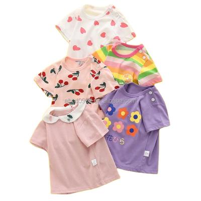 China Summer QUICK DRY Children'S Breathable Cotton Short Sleeve T-shirt Factory Wholesale for sale