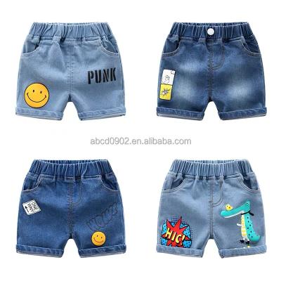 China Color Fade Proof Fashion Quality Summer Kids Boys And Girls Cropped Jeans, Stretch Breathable Kids Jeans Wholesale for sale