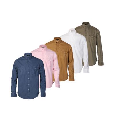 China Breathable Plus-size S - XXXXL Factory Fashion Men's Long Sleeve Anti-pilling Casual Shirt Men's Shirt Wholesale for sale