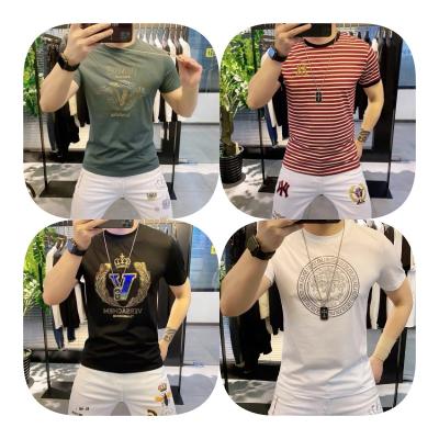 China Anti-wrinkle factory wholesale high quality men's shirts fashion men's short sleeve T-shirts for sale