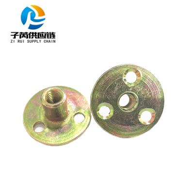 China China General Manufacturing Industry Galvanized Round Base T Nut With Three Point Hole Tee Nut For Home for sale