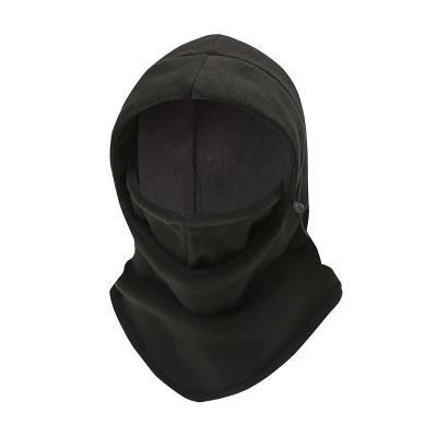 China Windproof Hood Riding Warmth Thickened Polar Fleece Cold Proof Collar Plus Plush One Hole Balaclava for sale