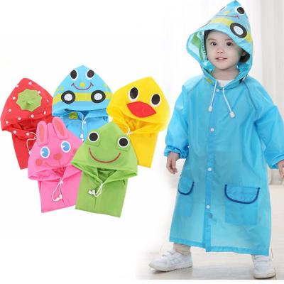 China 2022 Hot Selling Rain Cover Cartoon Animal Style Kids Waterproof Raincoat For Kids Rain Coat Raincoat Clothing Poncho Student Drop Shipping for sale