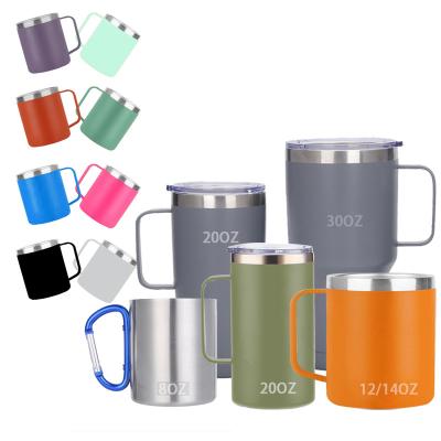 China Wholesale Custom 12oz 350ml Stainless Steel Coffee Mug Cup Beer Maker Double Wall Viable Yetys Cup Heater With Logo And Lid for sale