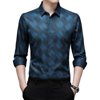 China Cheap High Quality Anti-pilling Men's Shirts Full Sleeve Custom Polo Western Shirt Buttons For Commercial Local for sale