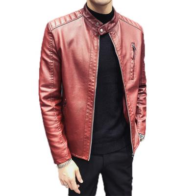 China Waterproof 2021 Custom Outdoor Men's Motorcycle Zipper Leather Rider Jackets Face Shield Windproof Warm Many Color for sale