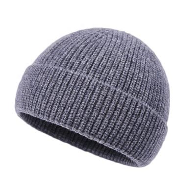 China JOINT Wool Cashmere Knitted Custom Design Winter Hats Womens 100% Pure Wool Beanies Hats For Men for sale