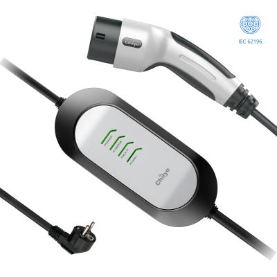 China Electric Vehicle Charging 16A Mode 2 IEC 62196-2 Type - 2 ev Portable Charger for sale