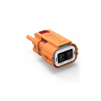 China Economical High Quality Busbar High Voltage Connectors Connector Security Plastic Sealed High Voltage Orange for sale