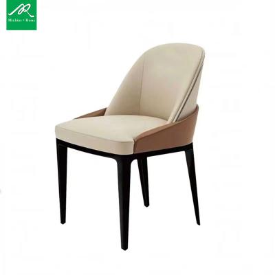 China Modern Lightweight Luxurious Solid Wood Dining Chair Bedroom Sauce Chair Single Back Chair for sale