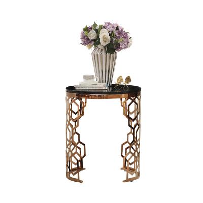 China Modern High Quality Style Fashion Style Stainless Steel Side Table Home Side Table for sale