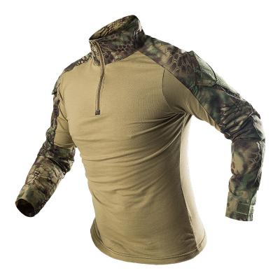 China Anti-Static Army Military Uniform Jacket Frog Camouflage Clothing Shirts T-shirt Tactical Army Shirt for sale