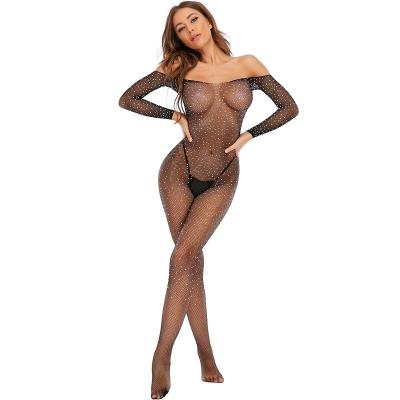 China 2022 sexy factory wholesale breathable mesh bodystocking see through full body stocking open crotch transparent body stocking for sale