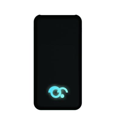 China Light Up Logo Christmas Gift High Capacity 10000mah Portable Mobile Phone Battery Charger 2020 White With White Led Logo for sale