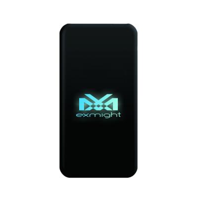 China Light Up Logo Light Up Logo Led 7 Colors 10000mAh Powerbank C Fast Power Bank for sale