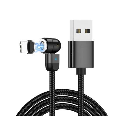 China 2021 Hot Selling Magnetic Mobile Phone 540 3 Spin In 1 Type-C Micro Usb Magnetic Fast Charging Cable Android Cable for sale