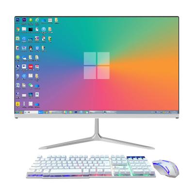 China USB Port 23.8 Inch HD Graphics Core CPU I3 I5 I7 Efficient Desktop All-in-One PC AIO Home Office Computer OEM for sale