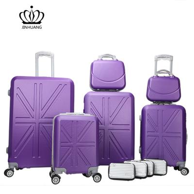 China 6pes/set Travel Luggage Bag Travel Bottom Suitcase Carry On Vintage Trolley For Women Men Large Spinner Wheel Travel Case for sale