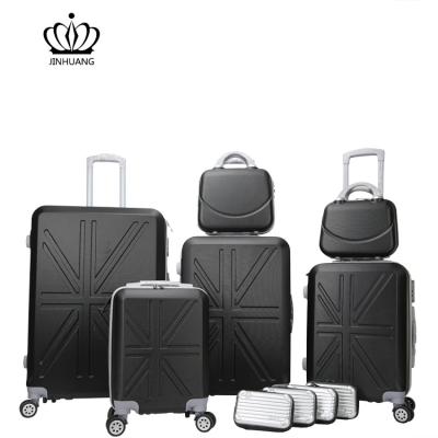 China Travel Long Distance Wholesaler Customized ABS Luggage With Big Price 4 Wheeled Trolley Bag for sale