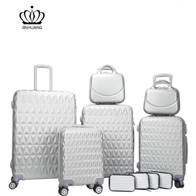 China Travel ABS Long Distance Luggage Sets Promotional Hand Trolley Travel Luggage Bags for sale