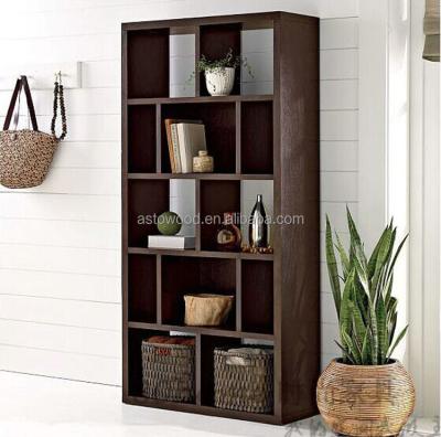 China New Design Cheapest Factory Price Wooden Tall Book Storage Shelf (Other) Adjustable With 12 Cubes for sale