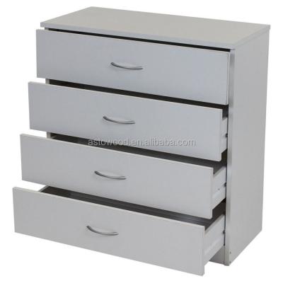 China (Other) Adjustable Wooden 4 Drawer Chest For Living Room Storage Use White Color for sale