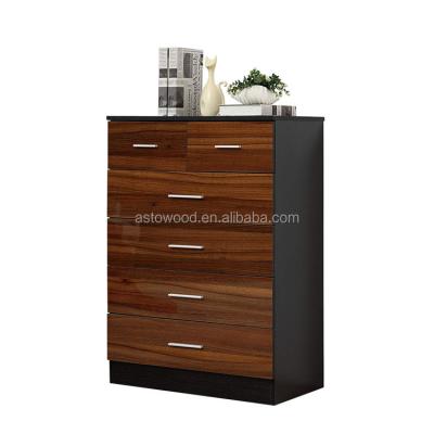 China (Other) Industrial Style 6 Drawer Vintage Furniture Adjustable Customized Wooden Chest Cabinet for sale