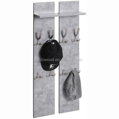 China Hallway Adjustable Wall Mounted (Other) Coat Hanger With Metal Hooks Gray Color for sale