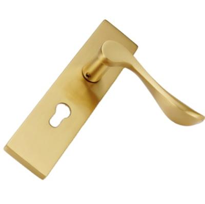 China Simple Modern Minimalist Pure Copper Wooden Indoor Wooden Mute Lock Door Locks Bedroom Bathroom Door Locks American Style Handle Locks for sale