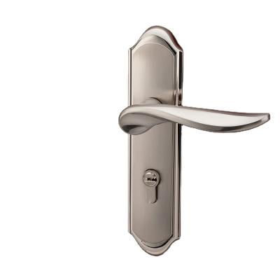 China Modern Cheap Price Metal Handle Door Lock Set Household Zinc Alloy Bedroom Door Handle Wooden Door Lock for sale