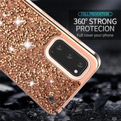 China Luxury Anti-fall Note 20 Cell Phone Case Cover, For Samsung Galaxy Note 20 Plus Bling Bling Diamond Phone Case for sale